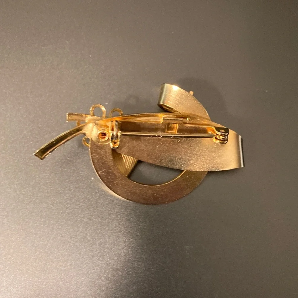 Vintage Brooch with Floral Accent